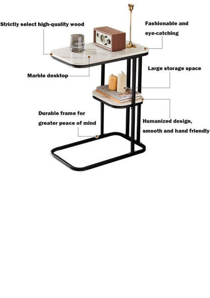 ZS - 2-Tier Chic Luxurious Side Table