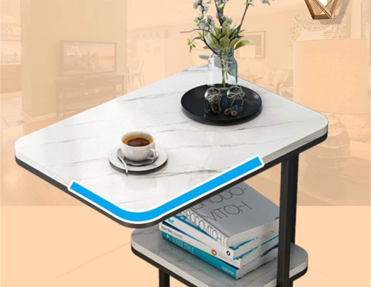 ZS - 2-Tier Chic Luxurious Side Table
