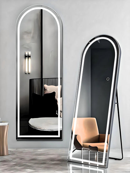 ZS - Full Length arched Mirror with LED Lights: 50cm x 160cm
