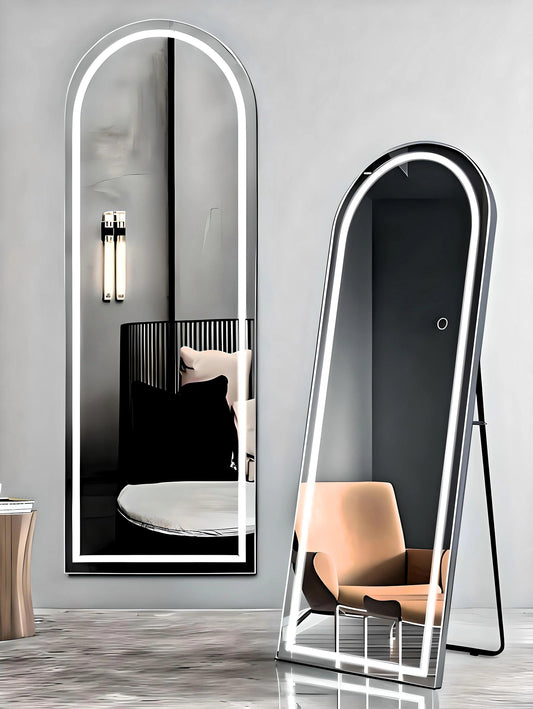 ZS - Full Length arched Mirror with LED Lights: 50cm x 160cm