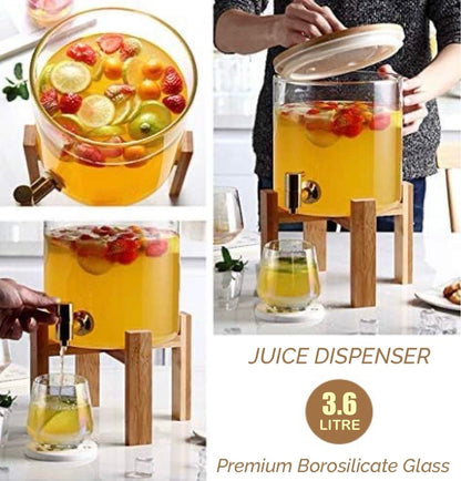 ZS - 3.6 Litre Glass Juice Dispenser