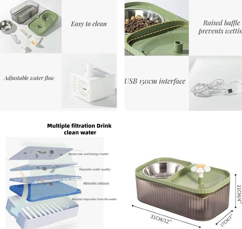 ZS - 2 in 1 Automatic Pet Water Fountain