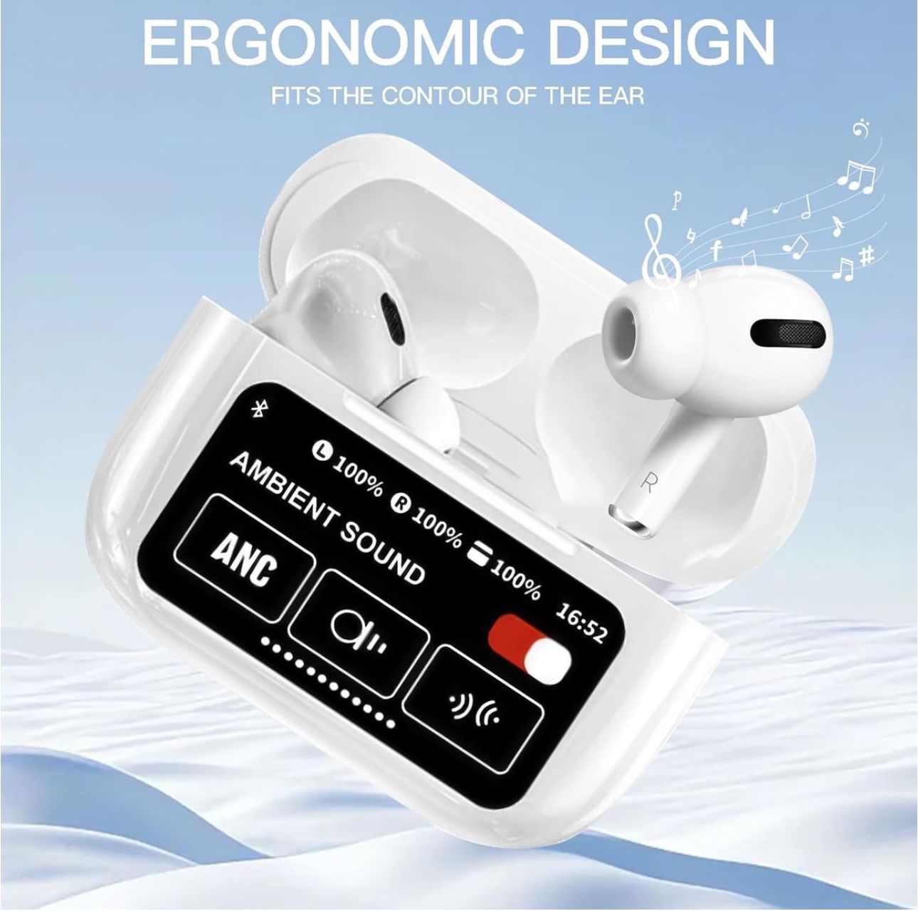 ZS - ANC/ENC Double Dark Noise Reduction Touch Control Earbuds