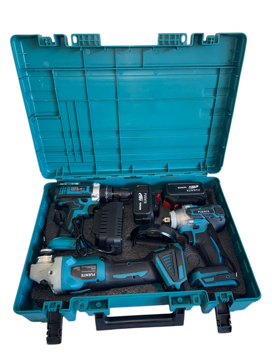 ZS - FUENTE 3 in 1 68V Cordless Power Combo Kit Impact Wrench, Drill and Angle Grinder