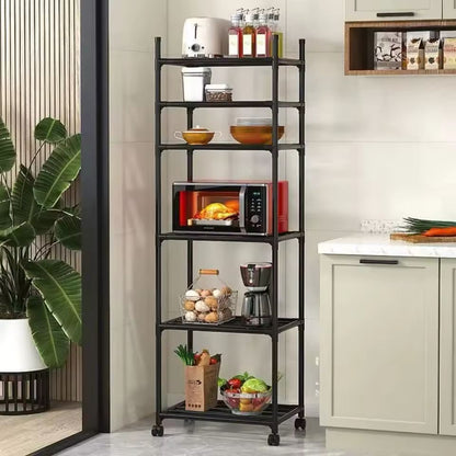 ZS - 6-Tier Multi-Functional Kitchen Storage Rack with Wheels