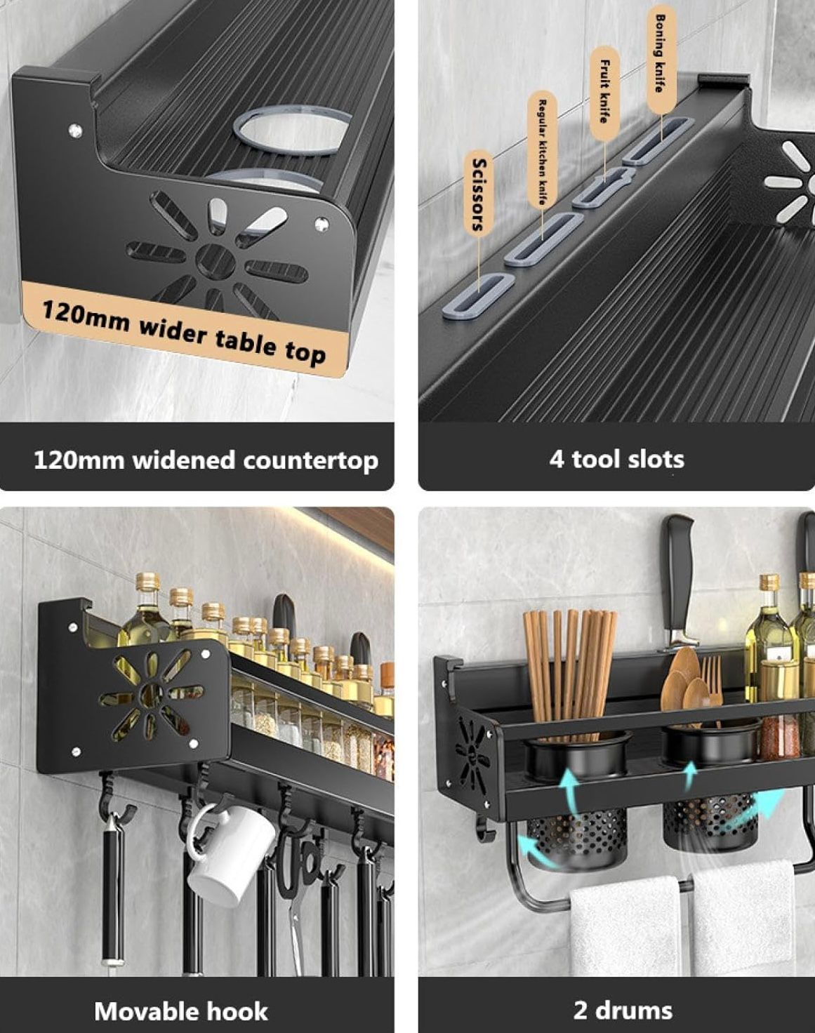 ZS - All in One Kitchen Wall Rack