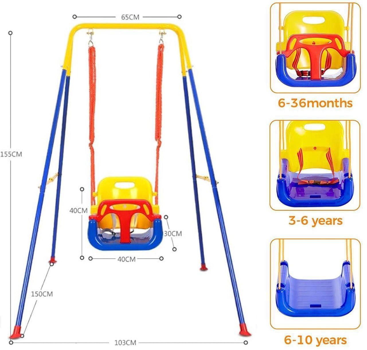 ZS - 3 in 1 Swing Set