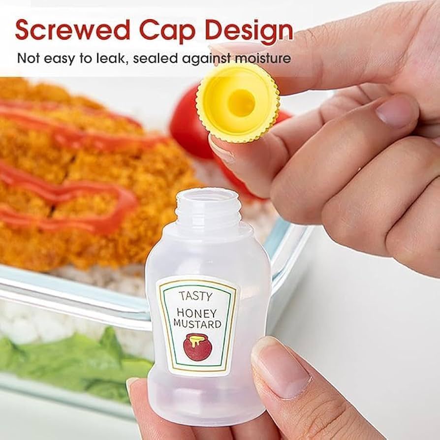 ZS - Mini Condiment Bottle Set - 4pcs