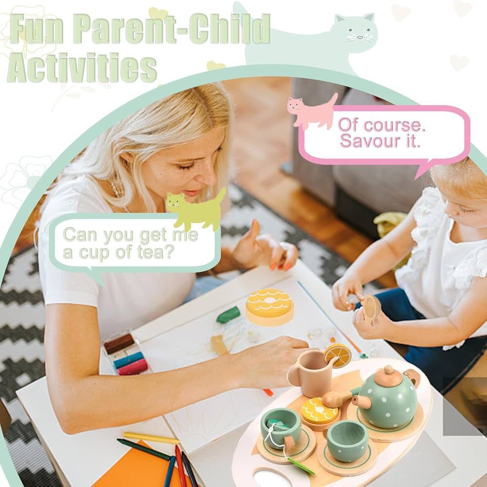 ZS - Kiddies Wooden Tea Set