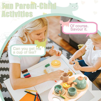 ZS - Kiddies Wooden Tea Set