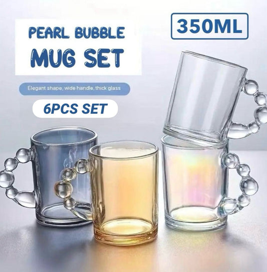 ZS - 6 Pcs Pearl Bubble Mug Set