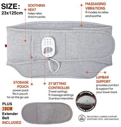 ZS - 3 in 1 Heat & Massage Back Wrap