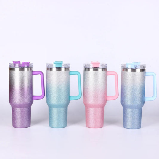 ZS - 1200ml Glittering Travel Tumbler Flask