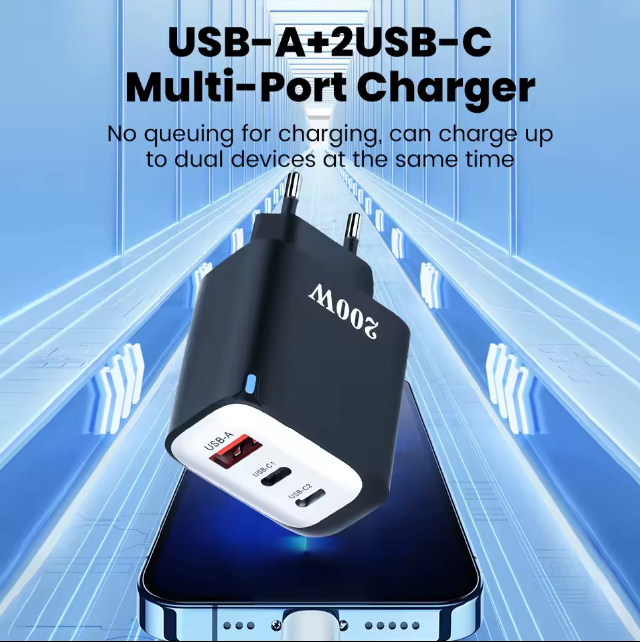 ZS - 200W Fast Charger with Multiple Ports