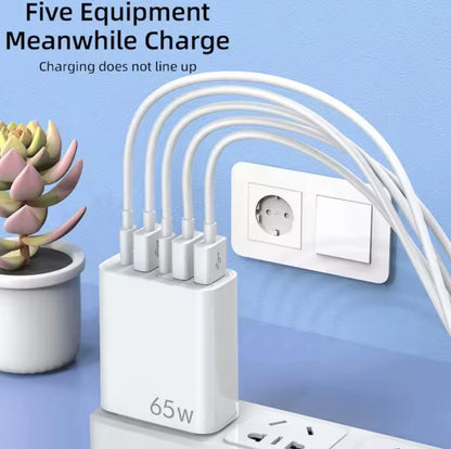 ZS - 5-Port 65W PD Fast Charging Charger