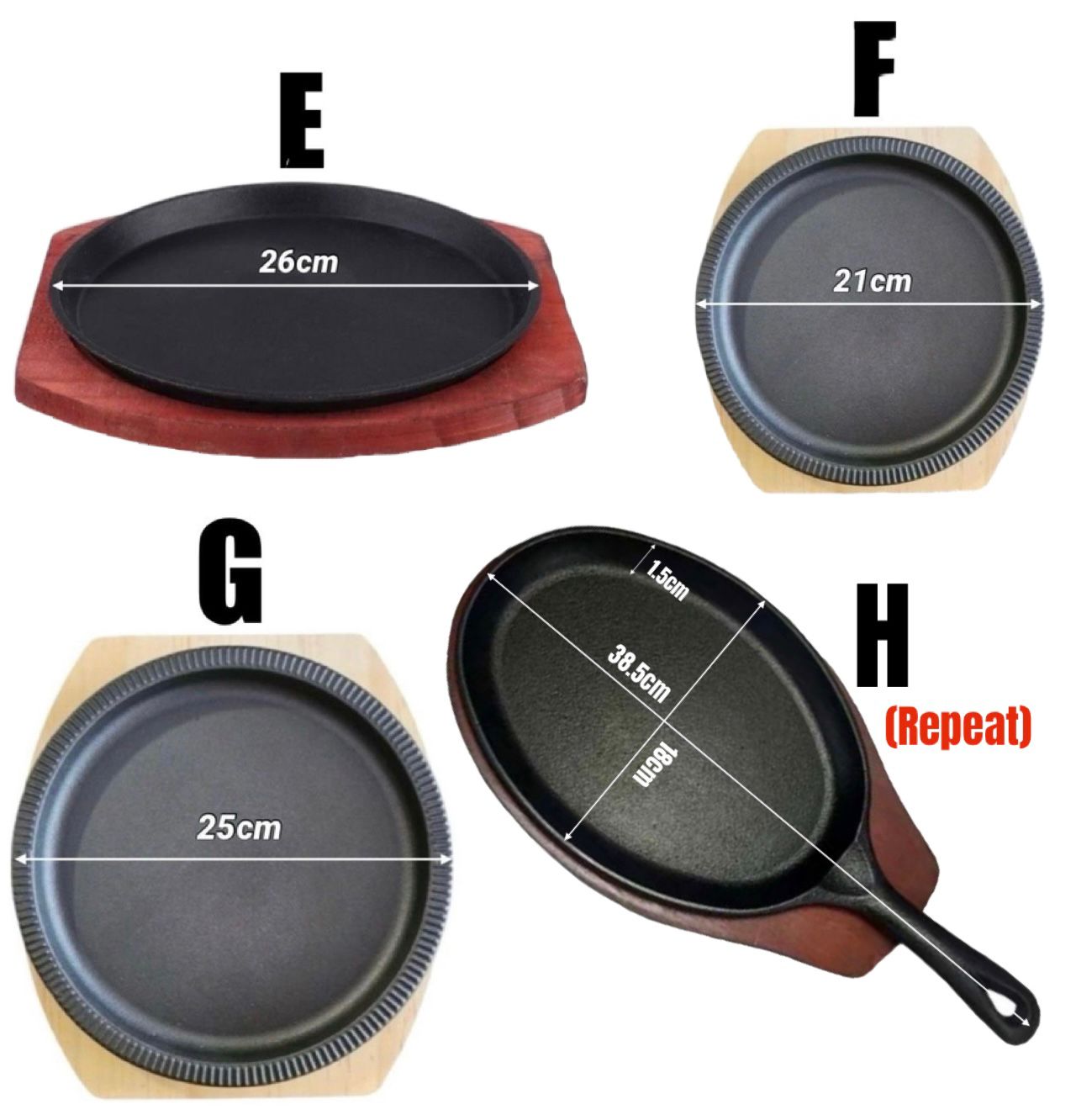 ZS - Cast Iron Sizzlers