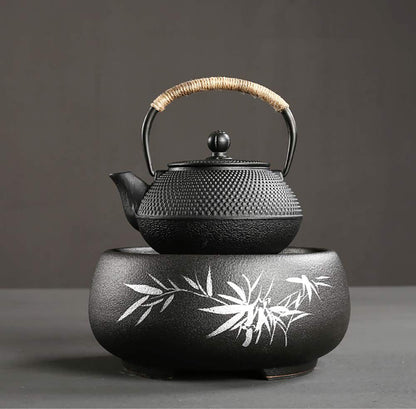 ZS - Cast Iron Kettle with Pot Mat