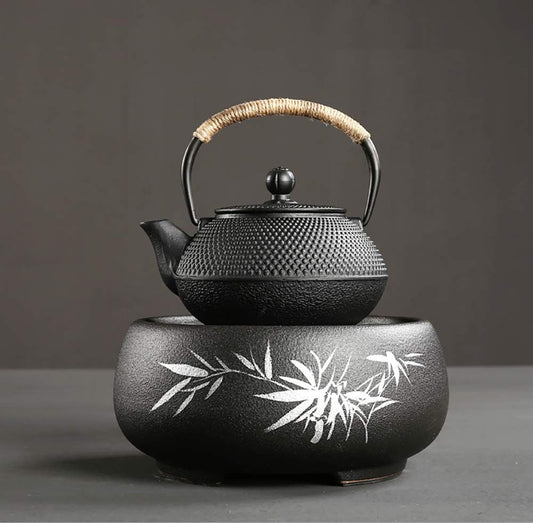 ZS - Cast Iron Kettle with Pot Mat