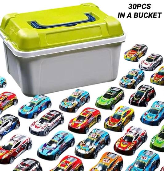 ZS - Alloy Car Model Car Set in a Bucket - 30 Pieces