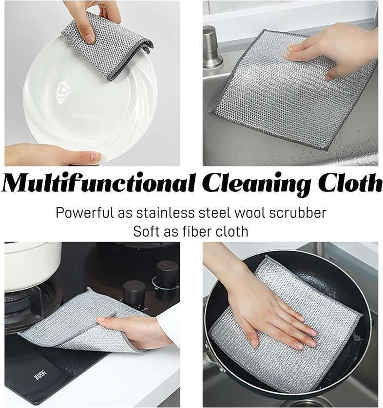ZS - Steel-Wire Dish Cloth 12pcs Pack