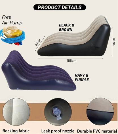 ZS - Flocked Inflatable Sofa Lounge