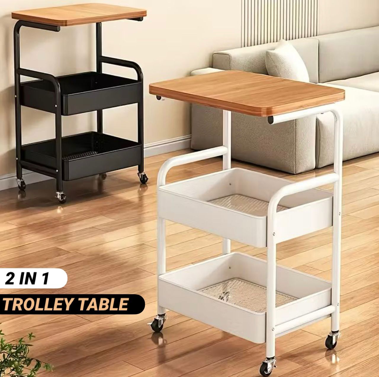 ZS - 2 in 1 Trolley Table