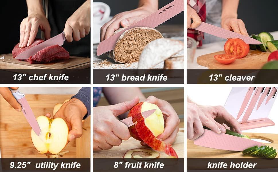ZS - Kitchen Knife Set with stand 6pcs