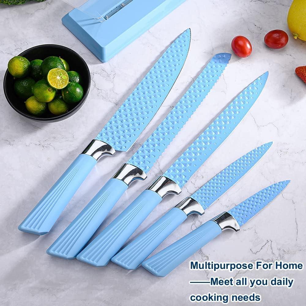 ZS - Kitchen Knife Set with stand 6pcs