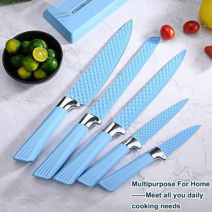 ZS - Kitchen Knife Set with stand 6pcs