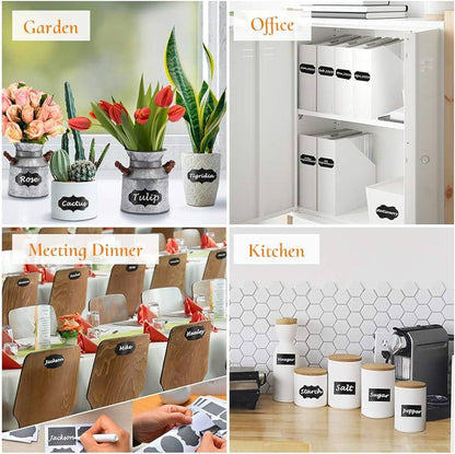 ZS - Multi Purpose  Chalkboard Label Stickers 96 PCS Pack