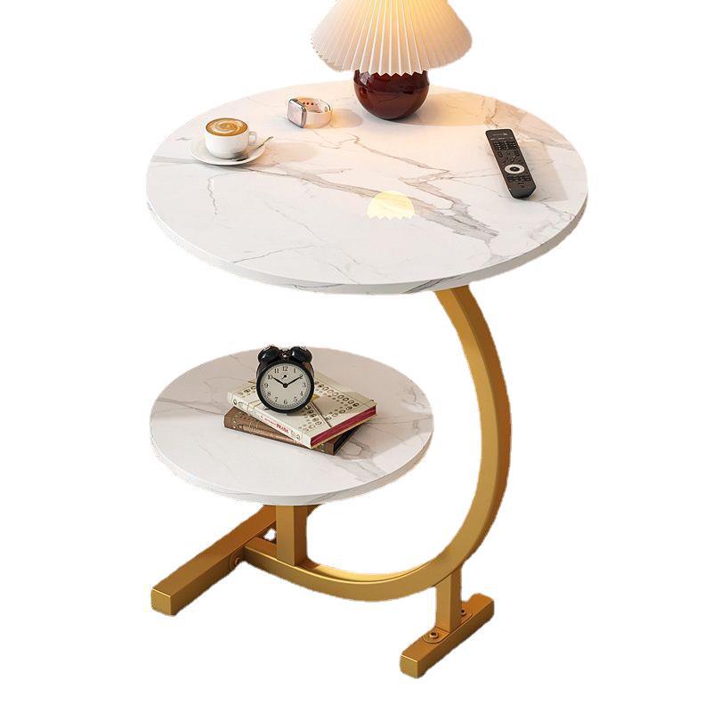 ZS - C-SHAPED 2 Tier Chic SIDE TABLE ROUND