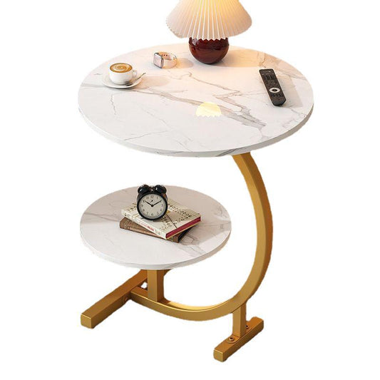 ZS - C-SHAPED 2 Tier Chic SIDE TABLE ROUND