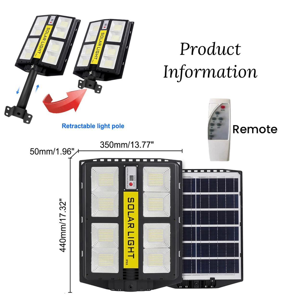 ZS - Solar  Induction Flood Light Street Lamp - 200W