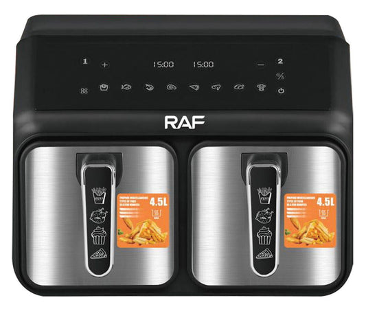 ZS - Raf R-5376 9 Litre Air Fryer with Double Detachable Bucket