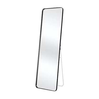 ZS - Black Frame Rectangular 148 cm x 36 cm Full Body Length Glass Mirror