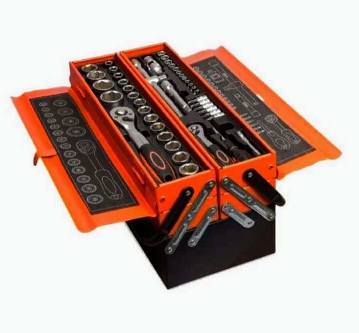 ZS - 85 Piece Tool Set with Cantilever Metal Box