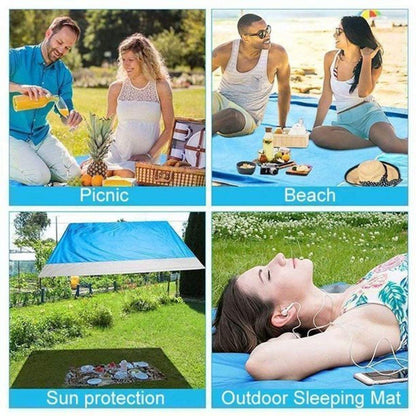 ZS - 2M2.1M Waterproof Beach Blanket Outdoor Portable Picnic Mat Camping