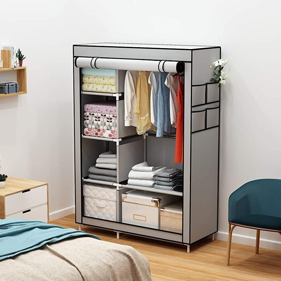 ZS - Wardrobe Storage Rack Double