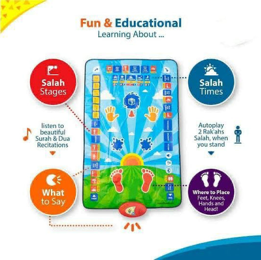 ZS - Muslim Educational Prayer Mat for Kids