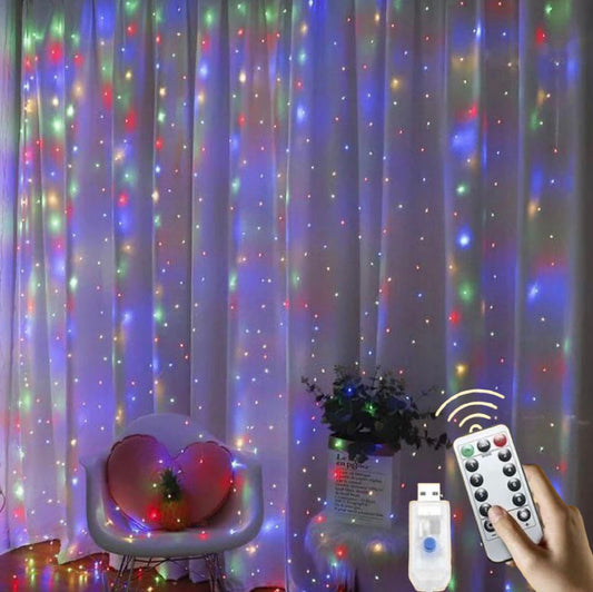 ZS - 280 LED Fairy String Curtain Light with Remote