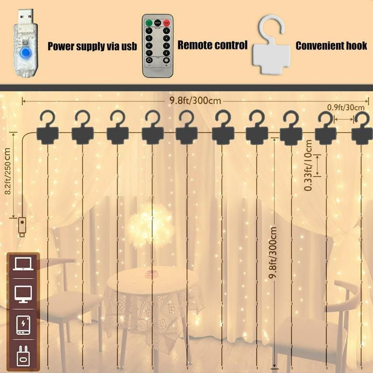 ZS - 280 LED Fairy String Curtain Light with Remote