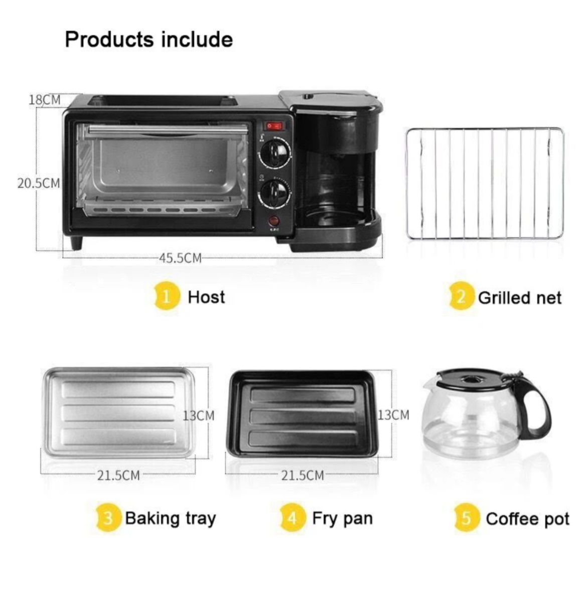 ZS - ACKILISS 3 In 1 Breakfast Maker
