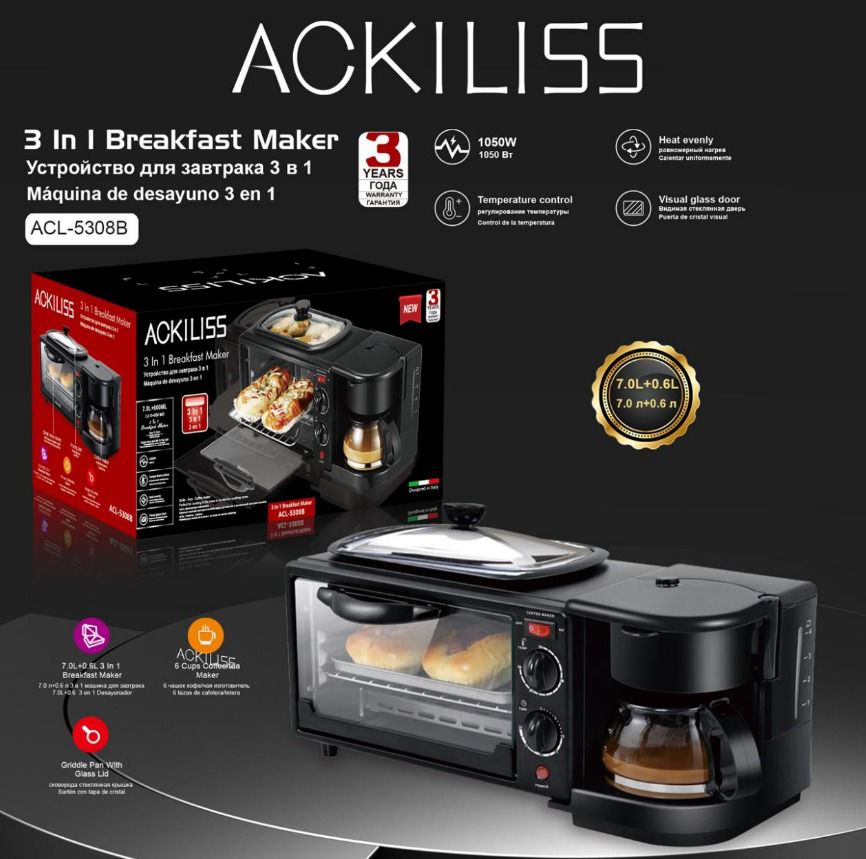 ZS - ACKILISS 3 In 1 Breakfast Maker