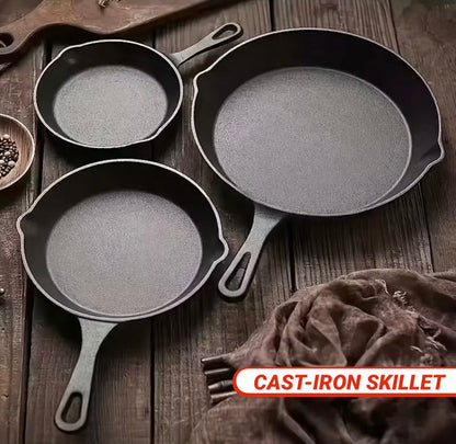 ZS - AIYI®️ CAST-IRON SKILLET SET