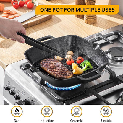 ZS - AIYI®️ CAST-IRON GRILL PAN