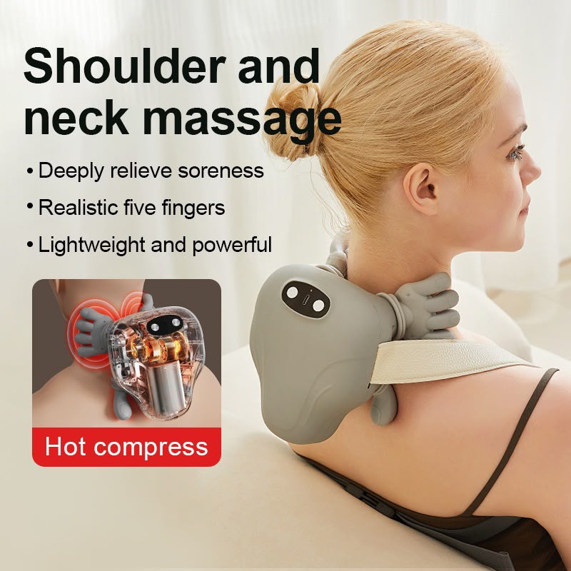ZS - Neck & Shoulder Massager – Deep Kneading Hand Massage with Heat