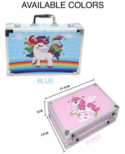 ZS - Art Set with Aluminum Folding Case for Kids - 145 Piece Set
