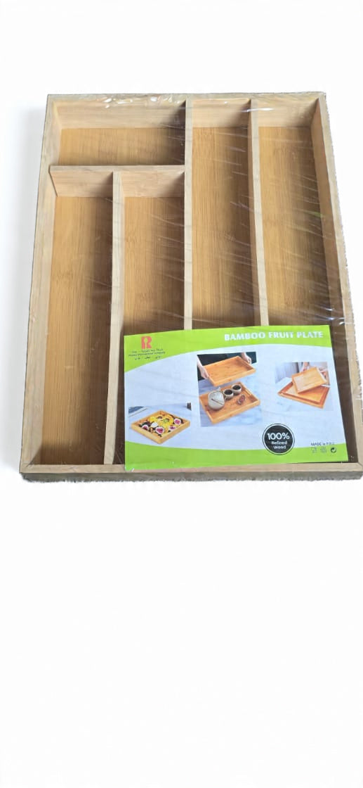 ZS - 5 Compartment Bamboo Drawer Organiser