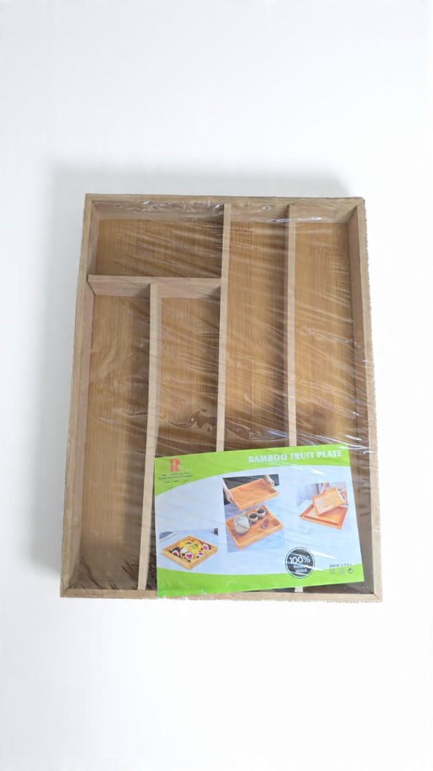 ZS - 5 Compartment Bamboo Drawer Organiser