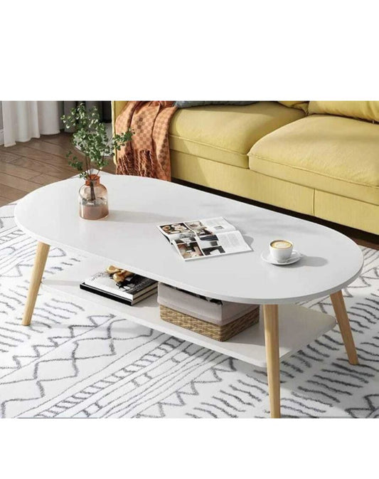 ZS - Modern Oval Coffee Table